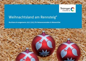 Cover der Broschüre "Buchbare Angebote" Weihnachtsland am Rennsteig
