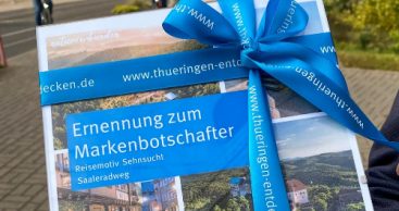 Saaleradweg – Ernennnung als Markenbotschafter Thüringens