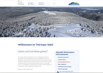 Neue Website des Thüringer Waldes